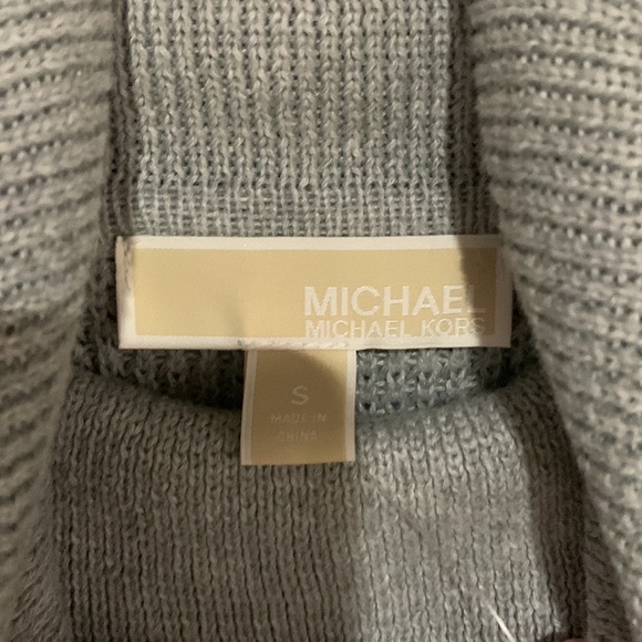 NWT Michael Kors gray cowl neck tunic sweater - Picture 4 of 7